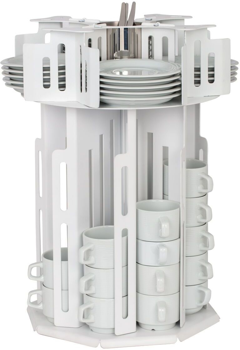 GGM Gastro Kop & schotel dispenser - Roterend - Wit wit