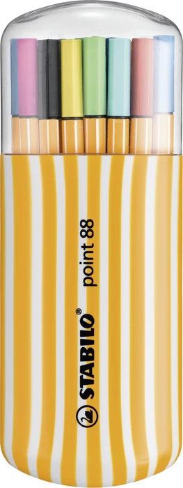 STABILO Fineliner Point 88 Twister Zebrui 20 Farben