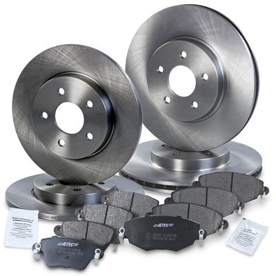 Atec Bremsscheiben + Bremsbeläge Vorne + Hinten [Hersteller-Nr. 40579027] für Ford, Jaguar