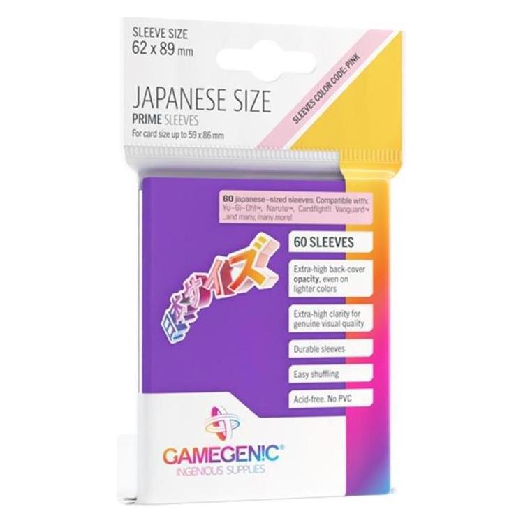 Gamegenic GGS10123ML - PRIME Hüllen in japanischer Grösse, lila (60 Hüllen) (GGS10123ML)