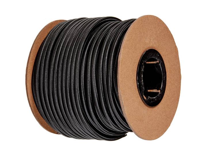 LeuchtenDirekt Textilkabel Schwarz 0.5 m
