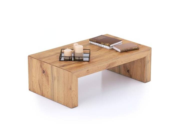 MOBILI FIVER, Angelica Couchtisch, rustikale Eiche, Made In Italy