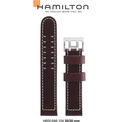 Hamilton - Khaki Aviation Band-set Leder-braun-20/20 H690.646.104 - braun