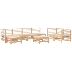vidaXL 8-tlg. Garten-Lounge-Set Massivholz Kiefer