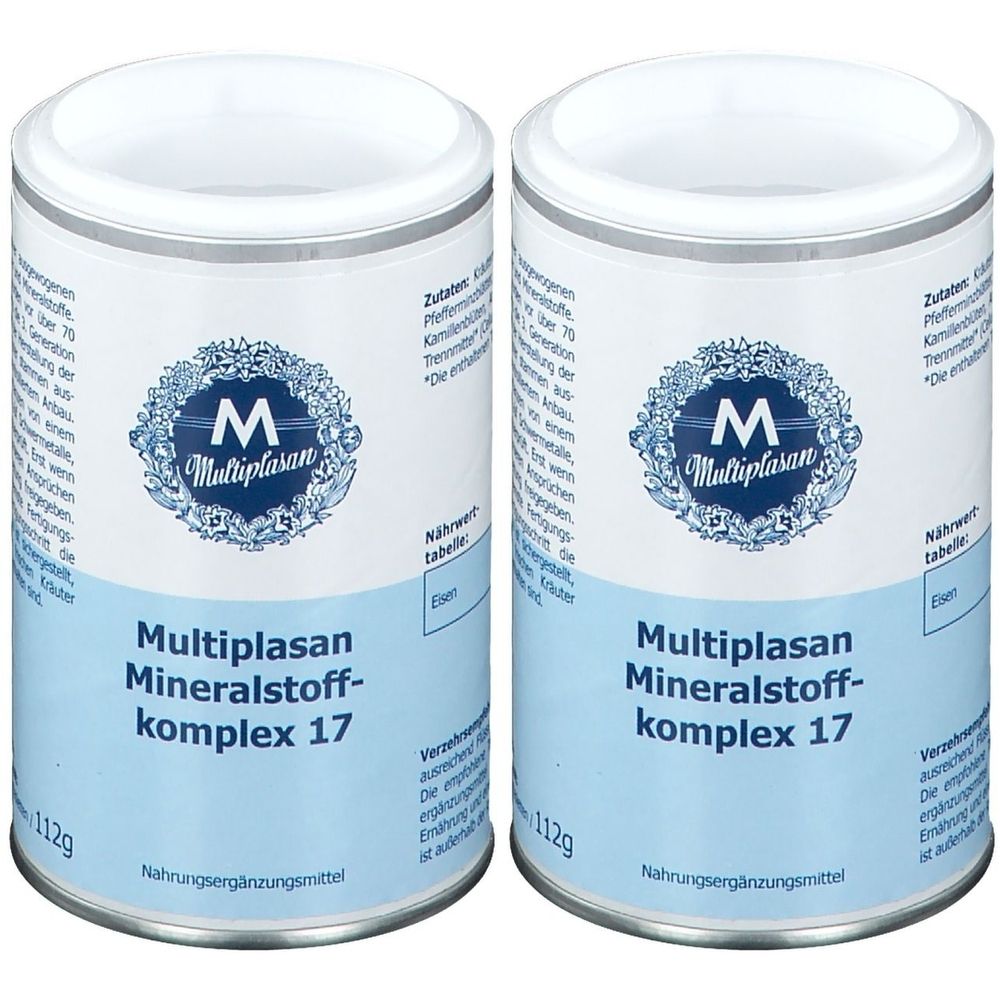 Multiplasan Mineralstoffkompex 17 Tabletten 2x 2x350 St
