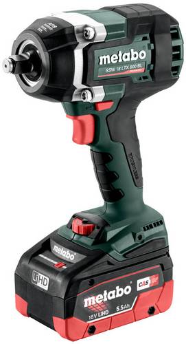 Metabo SSW 18 LTX 800 BL 602403660 Akku-Schlagschrauber 800 Nm 18V Anzahl mitgelieferte Akkus 2 5.5Ah LiHD inkl. 2. Akku