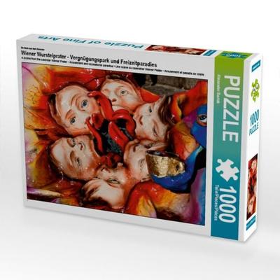 CALVENDO Puzzle Ein Motiv aus dem Kalender Wiener Wurstelprater - Vergnügungspark und Freizeitparadies | 1000 Teile Lege-Größe 64x48cm Foto-Puzzle für