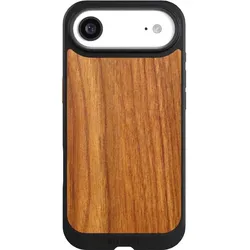 Nivocase Hülle für Apple iPhone Air Handyhülle NIVOcore Case Schwarz Holz Holzoptik Lärche (Apple iPhone Air), Smartphone Hülle, Schwarz, Braun