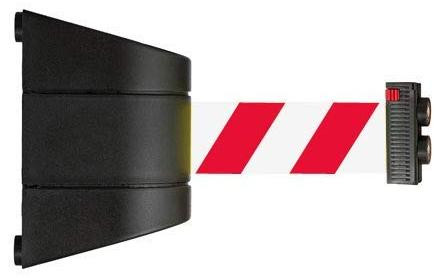 Dripio Magnetische wandhouder voor afzetlint, 10 meter, rood/wit
