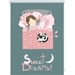 Lichtblick Rollo Klemmfix, ohne Bohren, Verdunkelung, Sweet Dreams - Grau Rosa