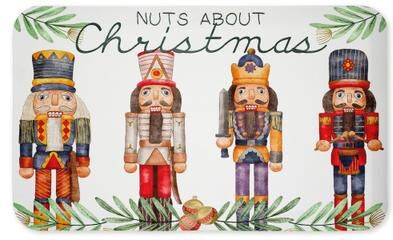 "Stupell Nuts About Christmas Printed Anti-Fatigue Floor Mat, design by Kim Allen, 30""x18"""