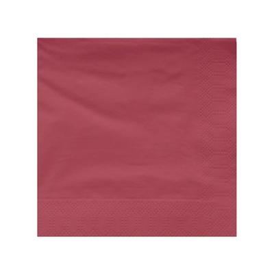 MONOUSO - Papierservietten mit Rand 40x40cm Bordeaux (50 Stück)