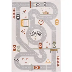 Pergamon, Spielteppich + Spielmatte, Kinder Teppich Maui Kids Rennbahn (200 x 140 cm)