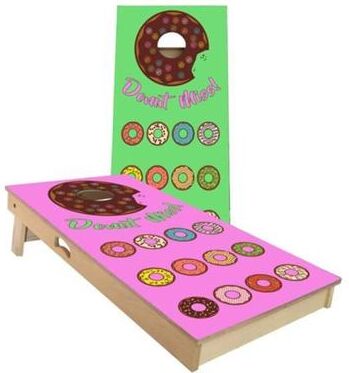 Skip's Garage Donut Miss Outdoor Cornhole Board Set
