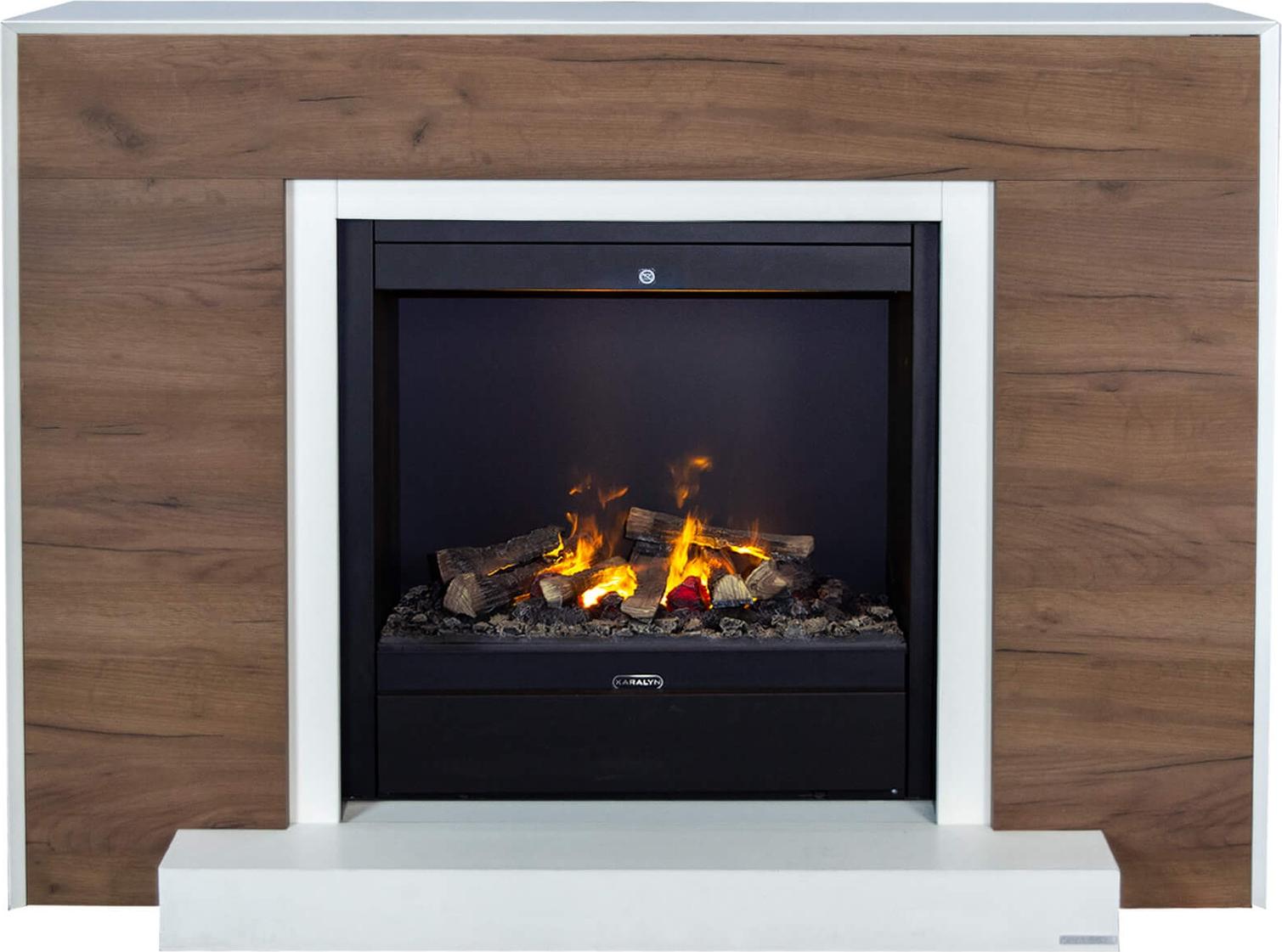 Xaralyn Wasserdampf-Kamin - Marvik EAL - 1500 Watt Heizung - mit Fernbedienung - Opti-Myst Elektrokamin - Kaminsims inklusive Einbaukamin - Dekokamin