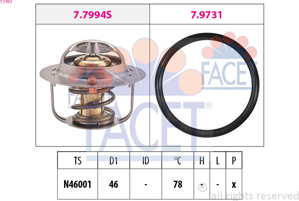 Facet Thermostat, Kühlmittel 77993 Für Lexus