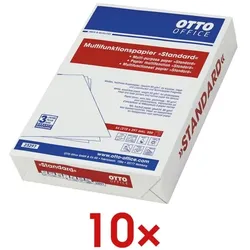 OTTO Office 10x Multifunktionales Druckerpapier »Standard« weiß