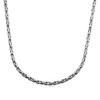 Kette ohne Anhänger S.OLIVER, edelstahlfarben, Halsketten, Herren, Edelstahl, L: 55 B: 4,7mm, B:4,7mm