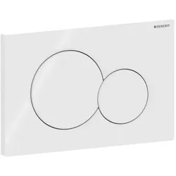 Geberit Sigma 01 Round Betätigungsplatte 115770115 weiss, für 2-Mengen-Spülung
