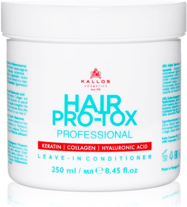 Kallos Hair Pro-Tox Conditioner ohne Ausspülen für trockenes und beschädigtes Haar 250 ml