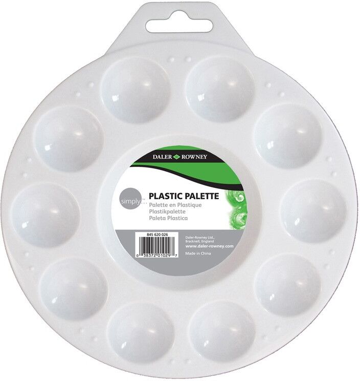 Daler Rowney - Simply Palette plastique ronde 10 alvéoles