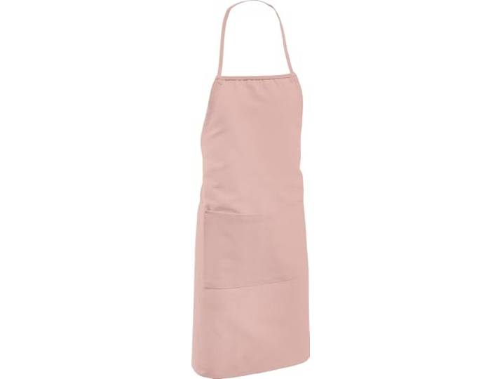 Erwin Müller Kinder-Schürze, Koch-Schürze, Küchenschürze Uni 100% Baumwolle rosè Größe 50x65 cm - verstellbare Halsschlaufe, mit Aufsatztasche und Bindeband
