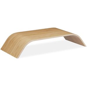 Relaxdays Monitorständer 10026132, Bambus, Breite: 53cm