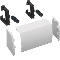 Hager FZ144 Kabelrangierkanal für Feldverteiler, 4feldig, RAL9010