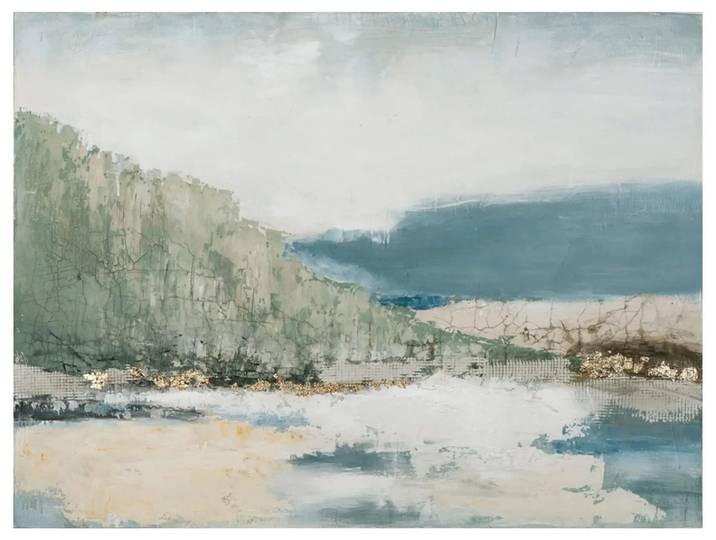 Bild Küstenlandschaft mit Wald und Bergen image LAND