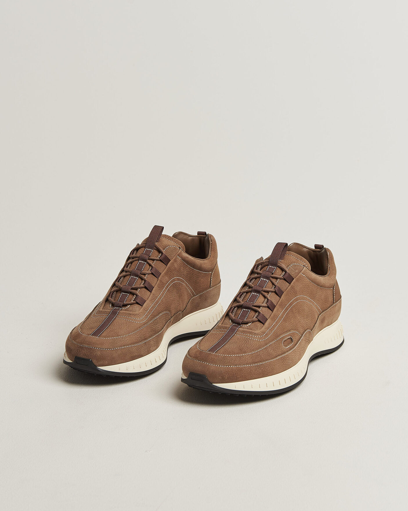 John Lobb Stream Running Sneakers Moka Nubuck men EU44 Brun