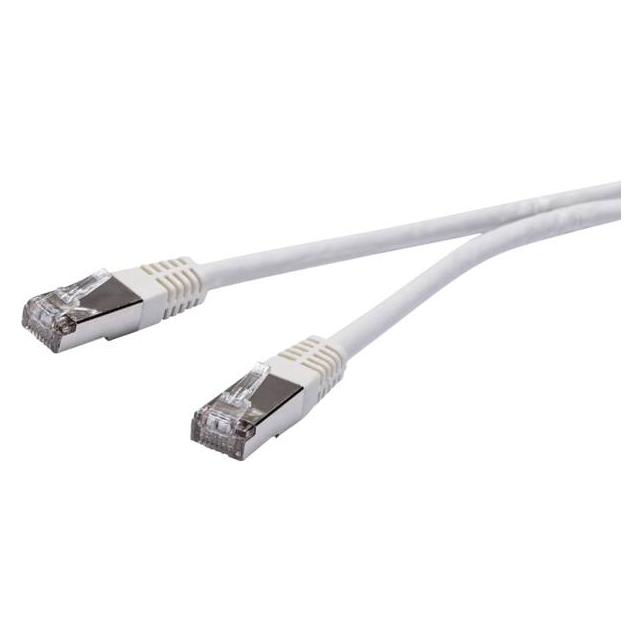 Vivanco Western RJ 45 CAT 6 Netzwerkkabel Weiss (3 m) (VVITLANC630W)