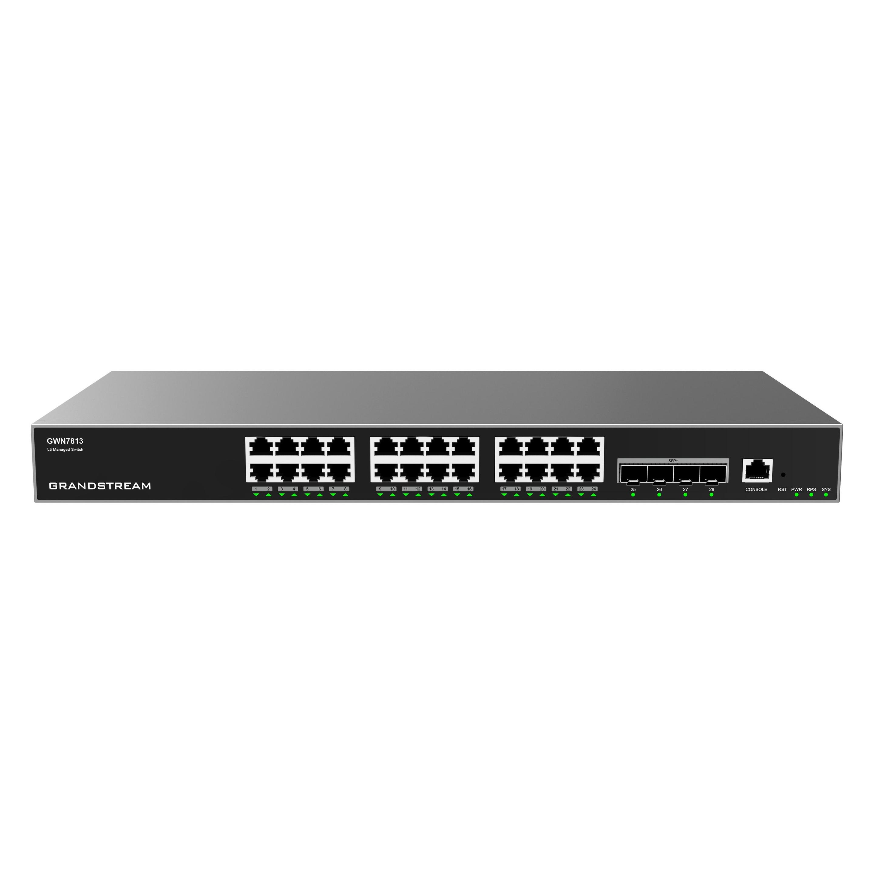 Grandstream GWN7813 Layer-3 Managed Switch 24-Port (24 Ports) (GWN7813)