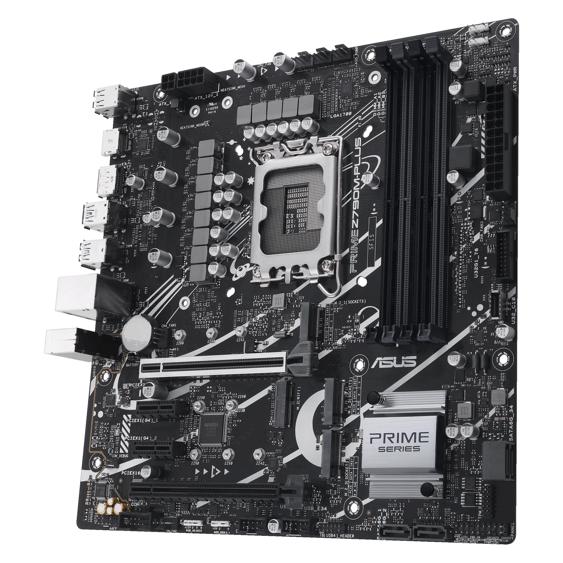 ASUS PRIME Z790M-PLUS (LGA 1700, Intel Z790, mATX) (90MB1E70-M0EAY0)