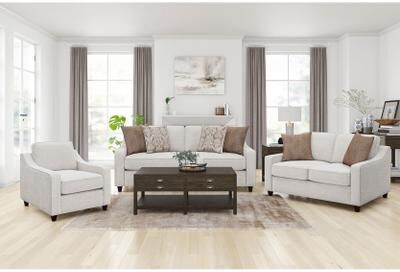 Coaster Christine Upholstered Sloped Arm Sofa Set Beige
