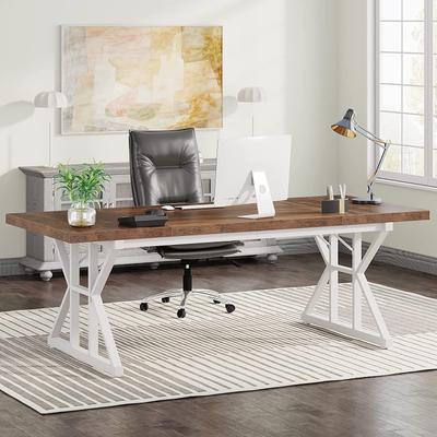 Bluebel 70.8-Inch Executive Desk, Large Computer Office Desk Workstation