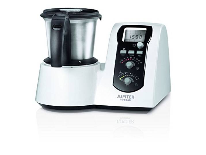 Jupiter 881100 Mycook 1.6 Küchenmaschine mit Rezeptbuch, weiß