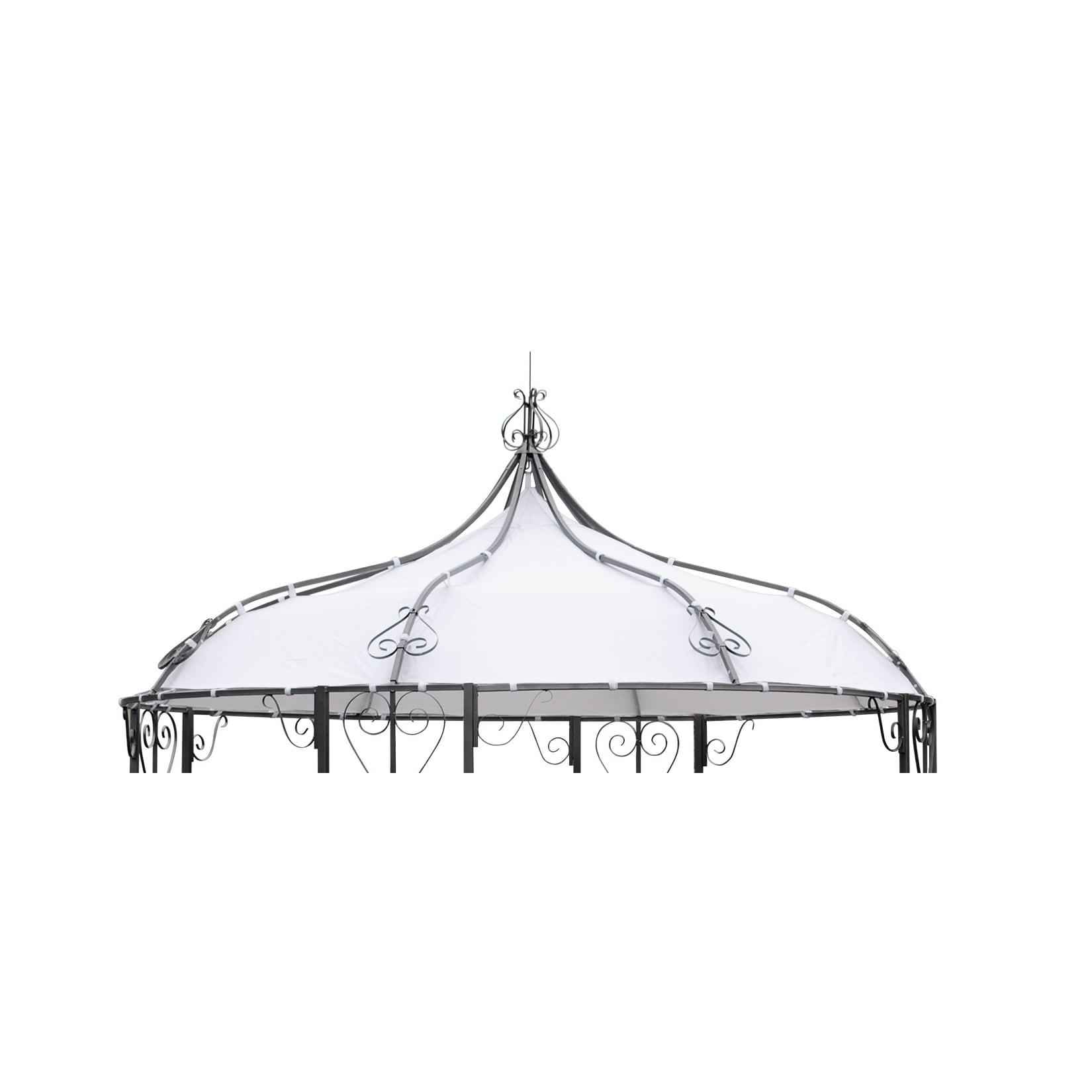 Ersatzdach für Pavillon BURMA, Polyester PVC-beschichtet weiss