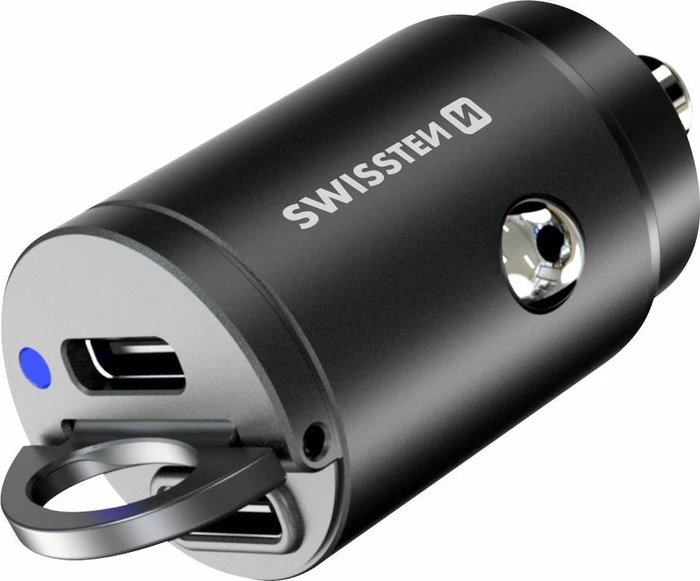 Swissten CL-Adapter Power Delivery 2x USB-C 45W Nano schwarz