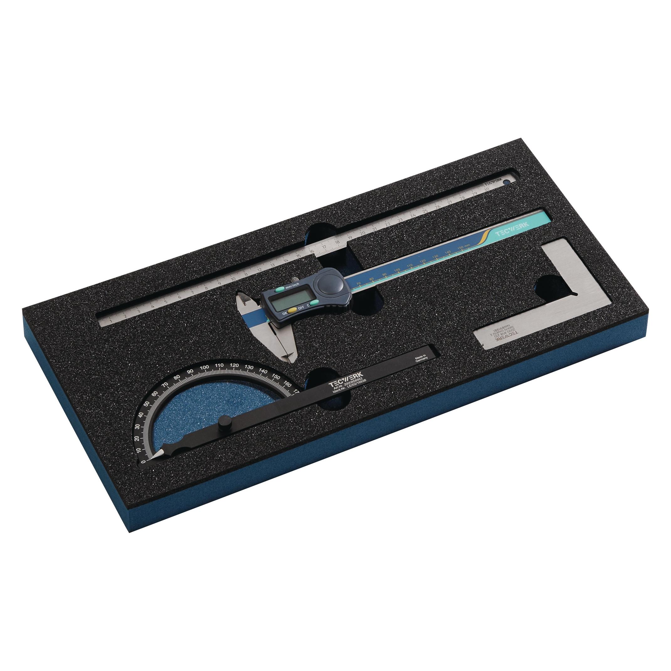 Tecwerk Werkzeugmodul 4-teilig 1/3-Modul Messchiebersatz (15 cm) (2000871253)