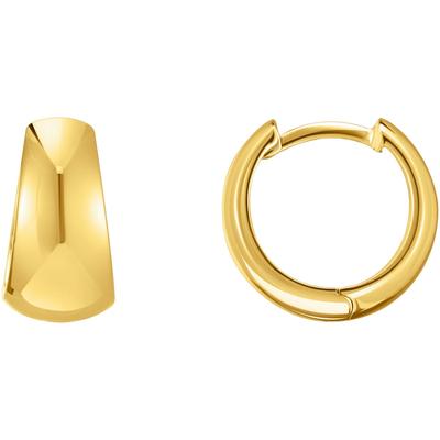 Paar Creolen THOMAS SABO "Schmuck Silber 925 Ohrringe Trapezform", gold (gelbgoldfarben), Ohrringe, Damen, Silber 925 (recycelt)
