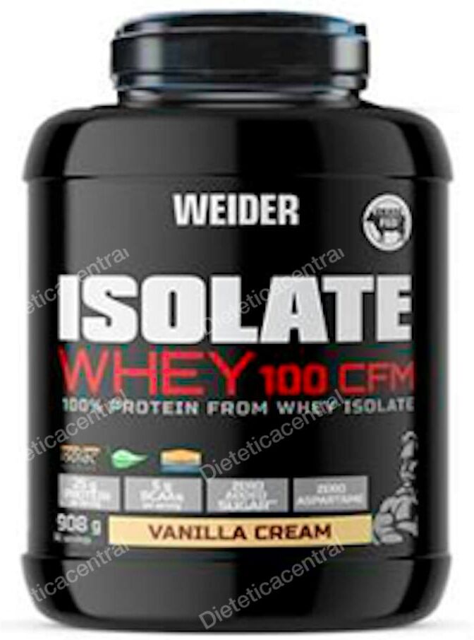 Weider weider isolate whey 100 cfm vainilla 908gr.