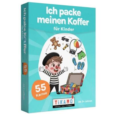 Ich packe Meinen Koffer Kartenspiel für Kinder