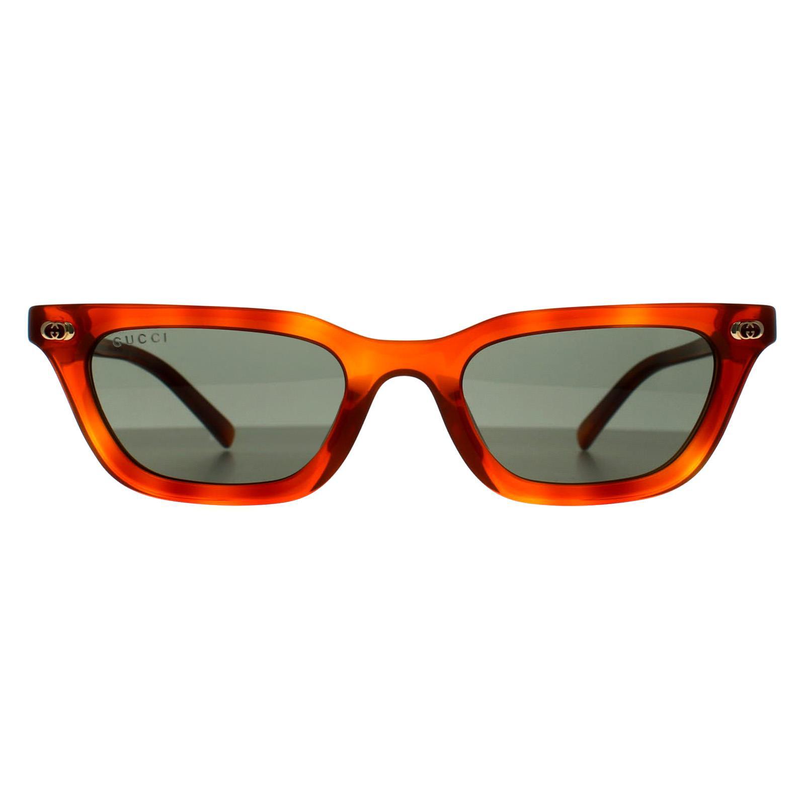Gucci Cat Eye Dames Glimmend Donker Havana Bruin GG1944S