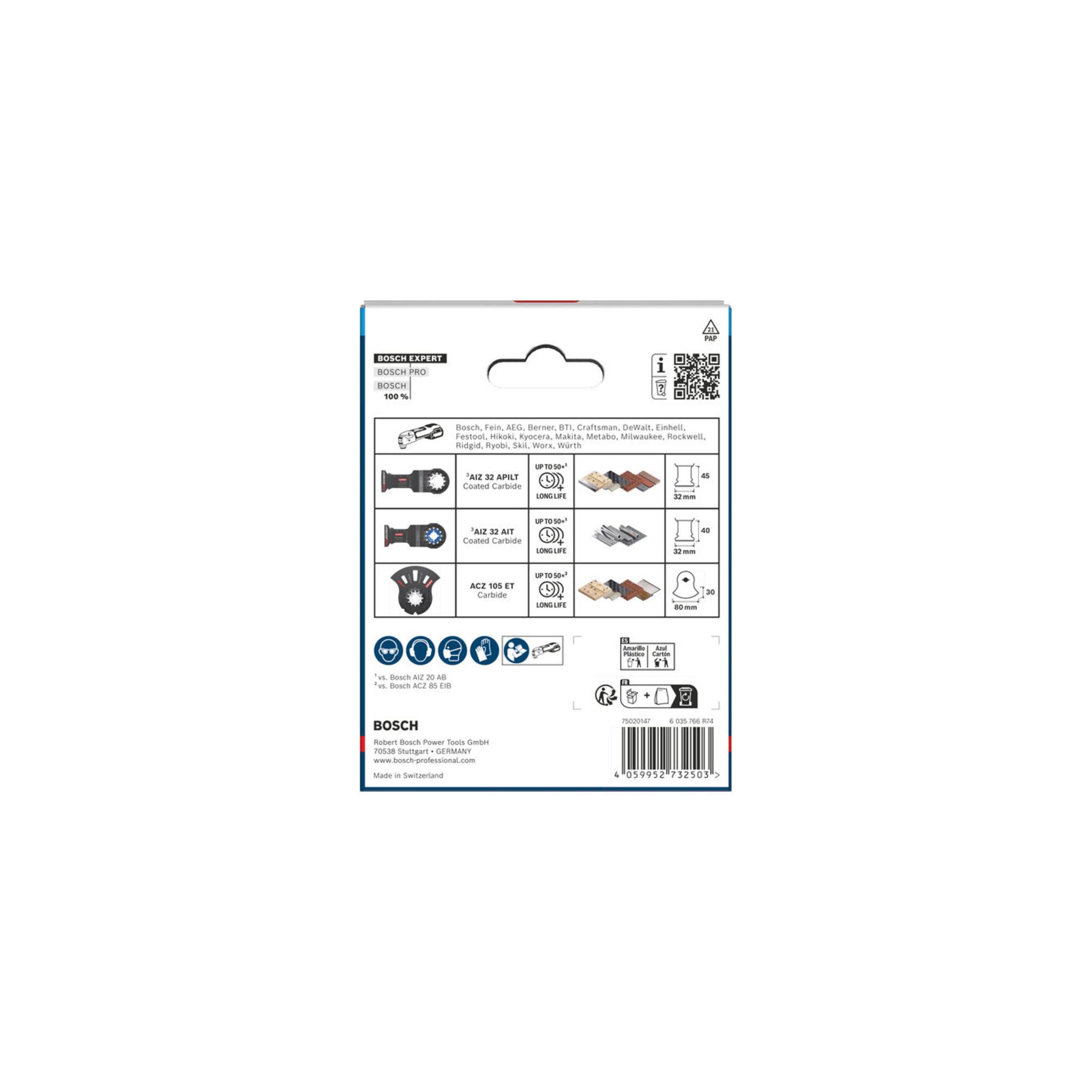 BOSCH EXPERT Starlock Sägeblatt Set, 3-tlg. (2608902622)