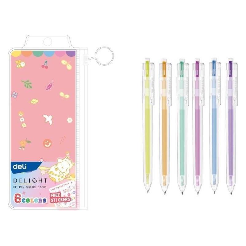 Deli Gelstifte 0,5 mm 6 Stück, Farbmischung (6x) (48986585)