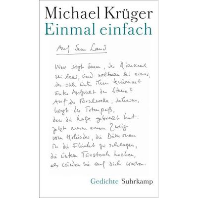 Einmal einfach, Gebundene Ausgabe von Michael Krüger, Suhrkamp, 978-3-518-42798-9