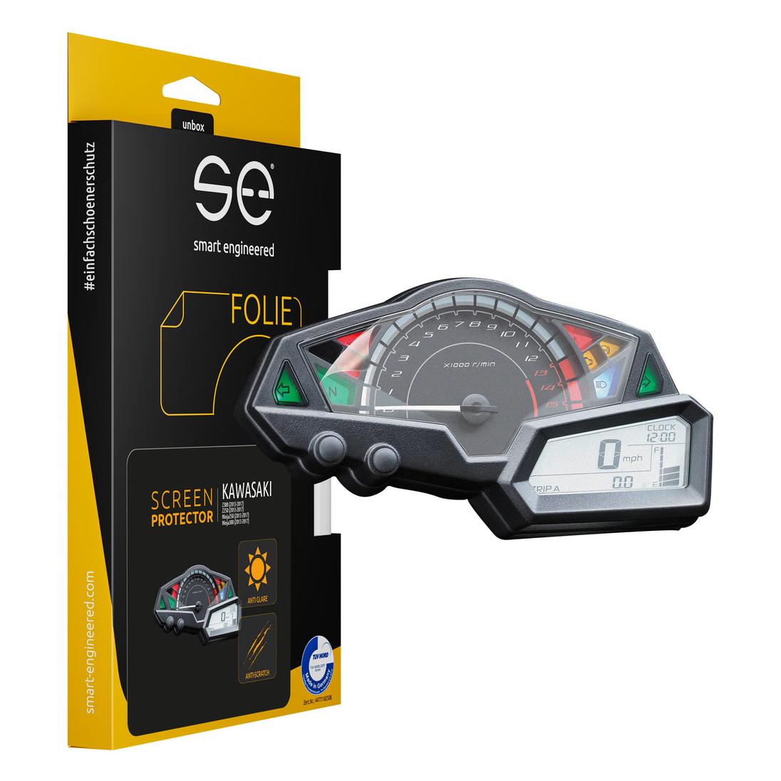 Smart Engineered se Entspiegelte 3D Tacho / Cockpit Schutzfolie (VPE 2) für KTM (SE-DCP-2-0102-0108-1-M)