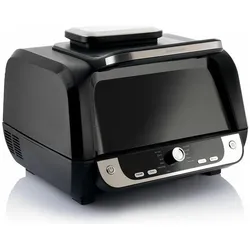 InnovaGoods Heissluftfritteuse mit Grill, Zubehör und Rezeptbuch Fryinn 12-in-1 6000 3400 W 6 L, Fritteuse, Silber, Schwarz