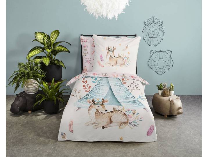 Kinderbettwäsche Boho 135 x 200cm Multicolor