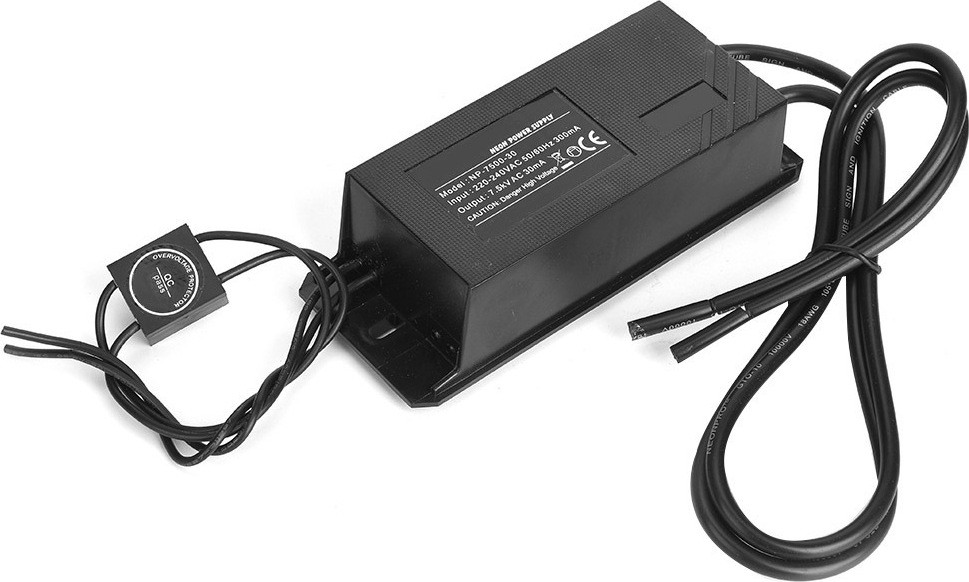 Cocosity Neonlicht-elektronica-transformator – 7,5 kV, 30 mA, voeding voor neonreclames